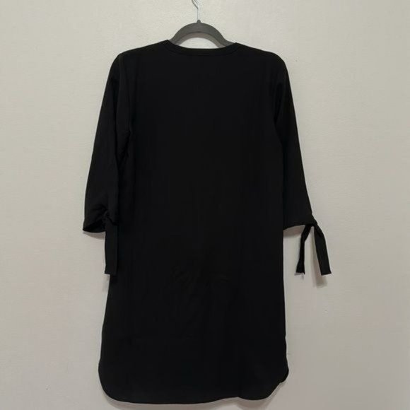 Donna Ricco V-Neck 3/4 Knot Sleeve Mini Dress Size 4 - Picture 5 of 7